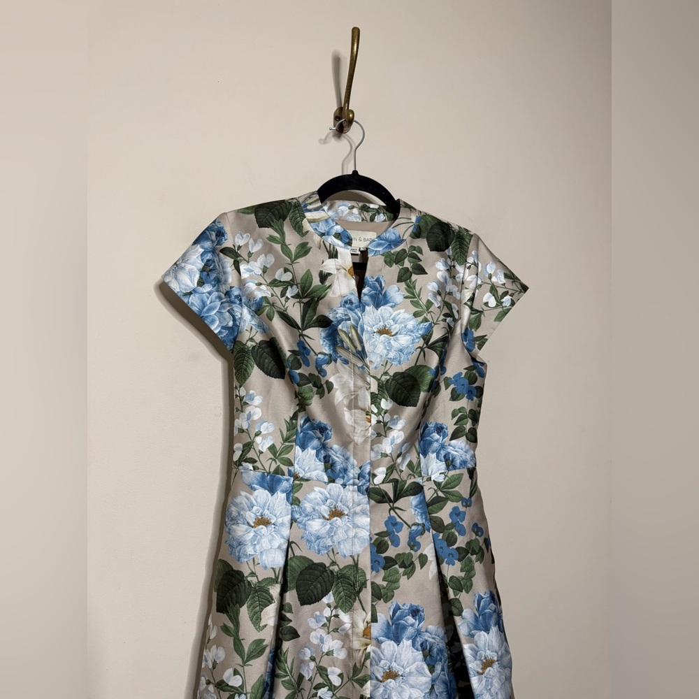 Sachin + Babi Marta Floral Print Gown Dune And Dusk Petals - Picture 5 of 7